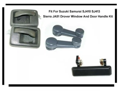 Window And Door Handle Kit For Suzuki Samurai SJ410 SJ413 Sierra JA51 Drover # Foto 1 de 4