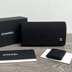 New Authentic Chanel Large Quilted Sunglasses Case, Box, Cloth, Manual