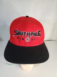 CAPPELLO SNAPBACK ROSSO POLO SUD MCM XCI vintage anni 2000 taglia unica - Foto 1 di 8
