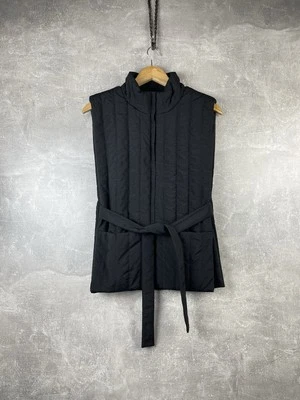 NWT COS Nylon Black Puffer Avant Garde Belted Japanese Vest One Size - Image 1 of 4