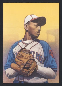 SATCHEL PAIGE Kansas City Monarchs 20-Cent Prepaid USPS Postcard 2000 HOF - Picture 1 of 3