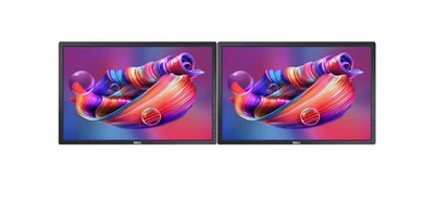 Dell Dual Monitor Bundle 2 x 24" U2412M - 16:10 - 1920 X 1200 - DP - DVI - HDMI - Image 1 of 4