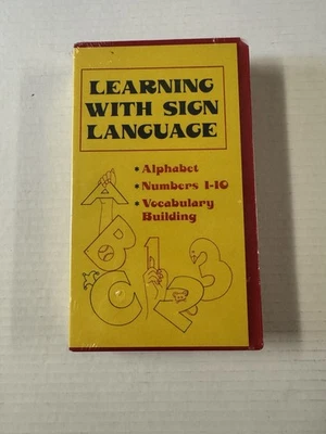 Learning With Sign Language Jennifer O. Clark  J.V.M. Ed Video Sealed VHS RARE - Image 1 of 2