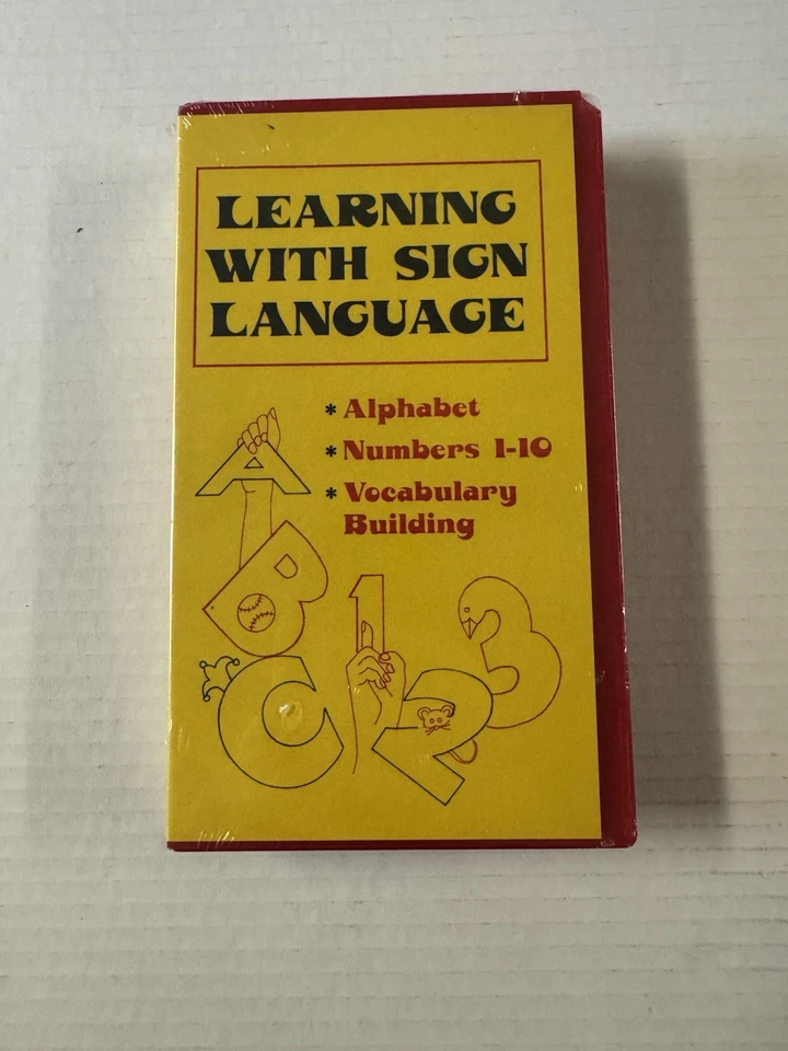 Learning With Sign Language Jennifer O. Clark  J.V.M. Ed Video Sealed VHS RARE - Image 1 of 2