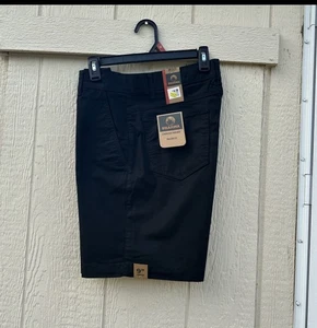 Brahma Men's Canvas Shorts, 9" Inseam, Black, Size 32 - Picture 1 of 9