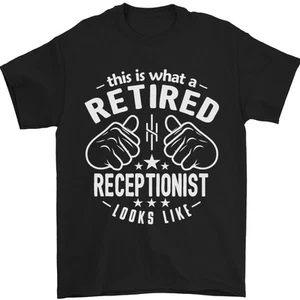 Una Recepcionista Jubilada Parece Una Camiseta De Hombre 100% Algodón - Imagen 1 de 28