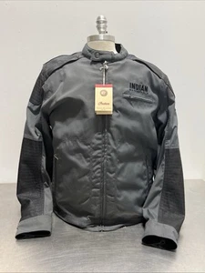 New -Indian Motorcycle Men’s Montana Waxed Jacket, Gray, Size 2XL - Picture 1 of 11