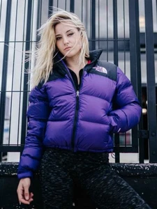 The North Face 96’Retro Nuptse  Jacket NF0A3XE0N5N Women's Hero Purple New LG - Picture 1 of 21