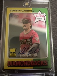 2024 Topps Heritage High - Corbin Carroll / Real One Reverse On-Card Auto - Picture 1 of 8