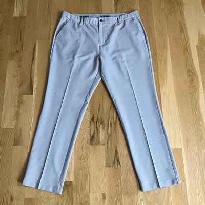 Adidas Golf Pants Men’s 40X32 Gray Stripe New Performance Stretch Straight Leg - Image 1 of 4