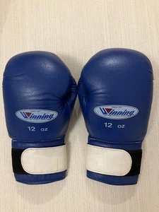 Winning Boxhandschuhe 12 oz blau Band Typ für Training AM-12 JAPAN gebraucht - Bild 1 von 7