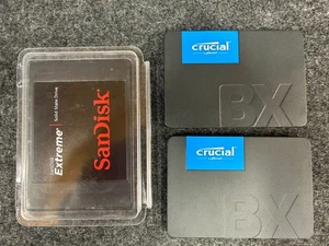 Crucial BX500 120GB SSD x2 & SanDisk Extreme 120GB SSD x1 Bundle - SATA SSD - Bild 1 von 8
