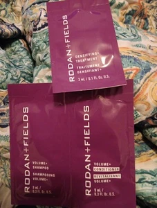 Rodan + Fields, Samples Volume Shampoo, Conditioner & Densifying Treatment, NIP - Picture 1 of 6
