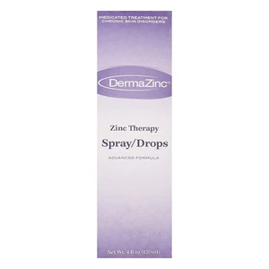 Gotas en aerosol de terapia de zinc Dermazinc para psoriasis 4 OZ - Imagen 1 de 3