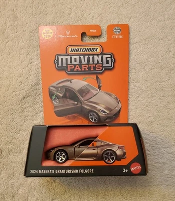 Matchbox 2024 Maserati Granturismo Folgore, Silver, Moving Parts, Lionel Messi - Image 1 of 4