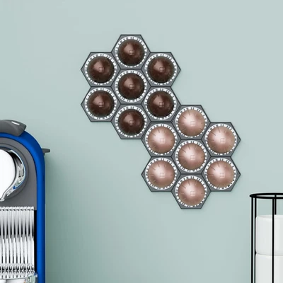 Soporte para cápsulas de café para cápsulas Nespresso Vertuo paquete de 2 - Tiene capacidad para 14 cápsulas, modular con Foto 1 de 4