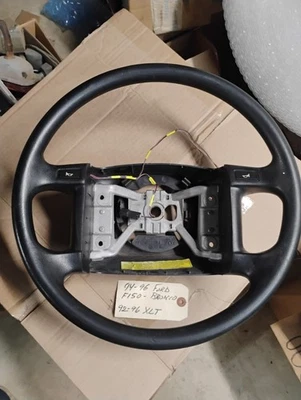 1994-1996 Ford Bronco F150 Steering Wheel  Rubber Black XLT 92-96 Original OEM - Image 1 of 4