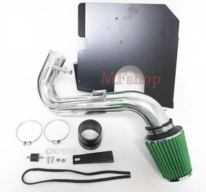Green For 2005-2009 Ford Mustang Base 4.0L V6 Heat Shield Cold Air Intake Kit - Picture 1 of 2