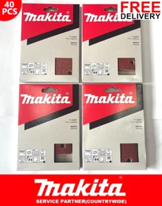  40xMakita 114 mmX102 Handflächenschleifer 1/4 Zoll Schleifblätter für DBO480 DBO48 -40ER-Körnung - Bild 1 von 2