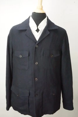 Ralph Lauren Purple Label RLPL Navy Blue Linen Blend Jacket Sz 44R Brand NEW - Image 1 of 4