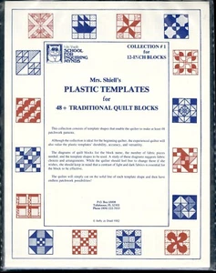 Mrs. Shiell's Plastic Templates for 48+ Traditional Quilt Blocks Collection #1 - Picture 1 of 2
