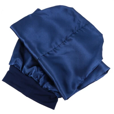 Gorra de dormir satinada gorra de pelo largo con banda elástica para trenzas rastas cabello rizado Foto 1 de 4