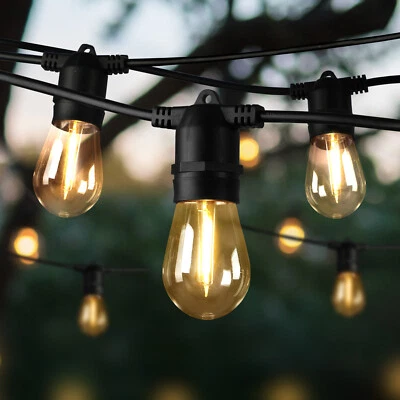 Mazam 30M Solar LED Festoon String Lights Christmas Waterproof Outdoor Garden - image 1 of 4