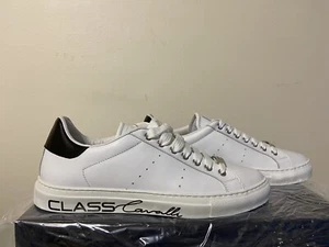 Cavalli Class New IT38/US7.5 Roberto Cavalli White 100% Leather Sneakers $589.00 - Picture 1 of 9