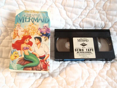 THE LITTLE MERMAID DEMO TAPE VHS VIDEO DISNEY PROMO BLACK DIAMOND ANIMATED ARIEL - Image 1 of 4