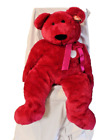 Vintage Ty Beanie Buddies Plush Stuffed Valentina Bear Jumbo Size 42"