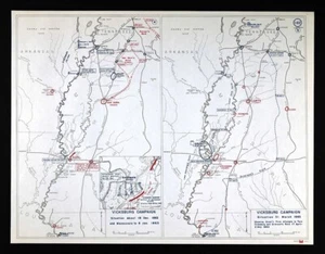 Civil War Map Vicksburg Campaign Battle Chickasaw Bluff Gierson Raid Mississippi - Picture 1 of 5