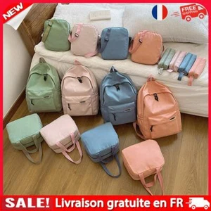 # 4Pcs Backpack Set School Bookbag Set Large Capacity Lightweight Travel Daypack - Photo 1/36