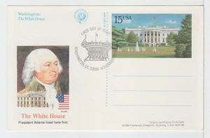 TurtlesTradingPost- White House - 1989- #UX144 - FDC Fleetwood Cachet  - Picture 1 of 2