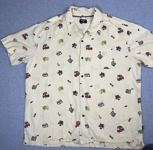 Hurley Mens Short Sleeve Shirt Size XXL Button Up Kingston Jamaica - Picture 1 of 14