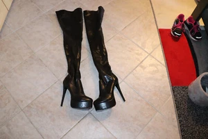 Plateau Overknee-Stiefel Neuw. Gr.44 - Bild 1 von 7