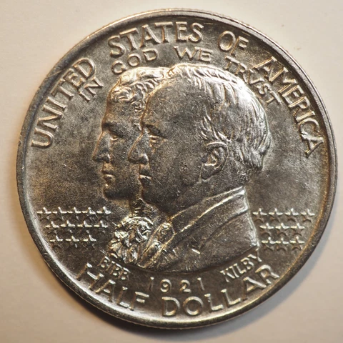 1921 ALABAMA SILVER COMMEMORATIVE HALF DOLLAR - FREE SHIPPING! A4022 Cover