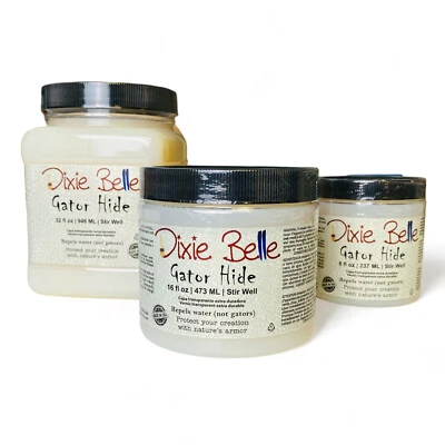 DIXIE BELLE PAINT Dixie Belle Gator Hide Clear Top Coat Sealer, All Sizes, Same Day Shipping