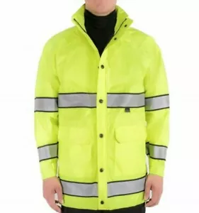 NEW BLAUER ALL SEASON MEDIUM REG RAIN COAT JACKET B.DRY WATERPROOF HI-VIS 26950 - Picture 1 of 7
