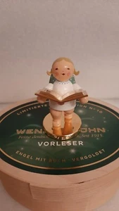 Wendt und Kühn Goldedition Nr. 10 Vorleser Engel mit Buch blond Neu - Bild 1 von 7