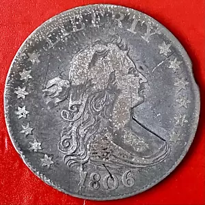 1806 DRAPED BUST QUARTER - Picture 1 of 2