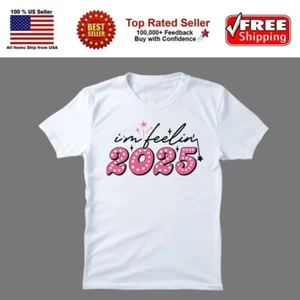 Happy New Year 2025 T-shirt, Unisex S-3XL - Picture 1 of 8