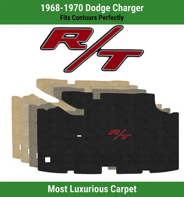 Alfombra de maletero Lloyd Luxe para Dodge Charger 1968-1970 con logotipo rojo R/T Foto 1 de 4