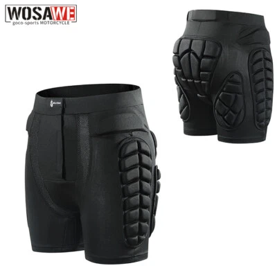 Pantalones Cortos Protectores WOSAWE Adultos Motocicleta Armadura de Cadera Pantalones Protectores de Monopatín Foto 1 de 4