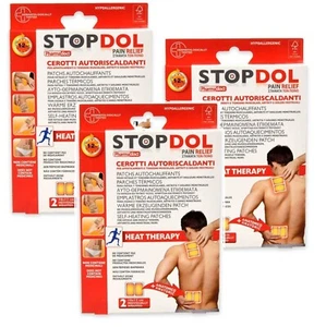 Cerotti STOPDOL 6 Cerotti Riscaldanti 10x13 TERAPIA CALORE SPEDIZIONE GRATUITA - Foto 1 di 1