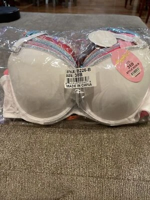 Six New Bra Sets - Silver Glitter Fringe 38 B - Image 1 of 4