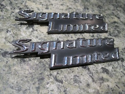 Lincoln Signature Limited emblema insignia logotipo Town Car pilar OEM par 2006-2010 Foto 1 de 2