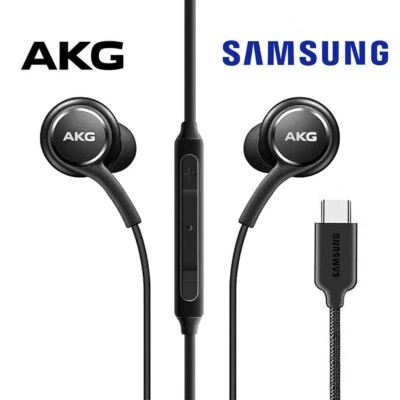 100% Authentic Samsung AKG Stereo In-Ear Earbuds USB-C Braided Cable Headphones - Image 1 of 4