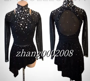Stylish Ice skating dress.Competition Figure Skating Dress.Twirling Baton Custom - Picture 1 of 7