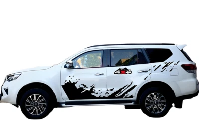 Calcomanías de puerta lateral todo terreno con gráficos de salpicaduras de barro para Toyota Highlander Foto 1 de 4