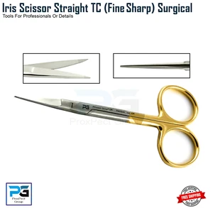 Veterinary Dental Surgical Scissors IRIS Gum Tissue Scissor TC Straight Sharp CE - Picture 1 of 8